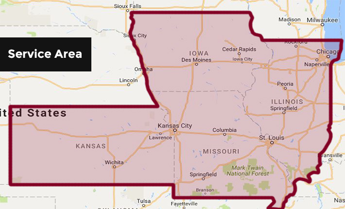 Foremost Fitness service area map